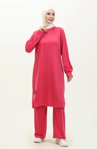 Ensemble Deux Pièces Tunique Et Pantalon 0001-07 Fuchsia 0001-07