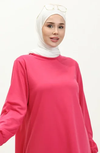Ensemble Deux Pièces Tunique Et Pantalon 0001-07 Fuchsia 0001-07