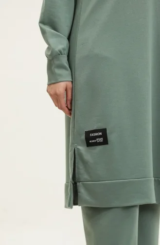 Tweedelige Tuniek- En Broekset 0001-11 Licht Amandelgroen 0001-11