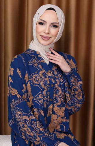 Indigo Hijab Dress 5574-06