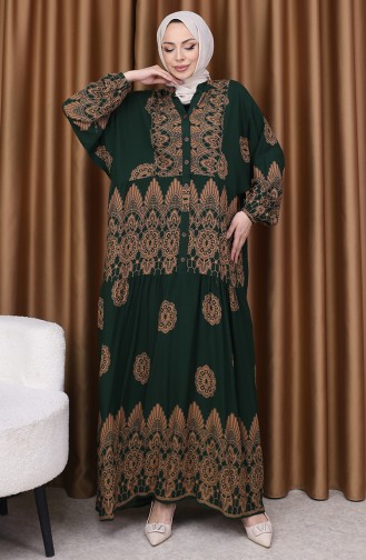 Robe Hijab Vert emeraude 5575-03
