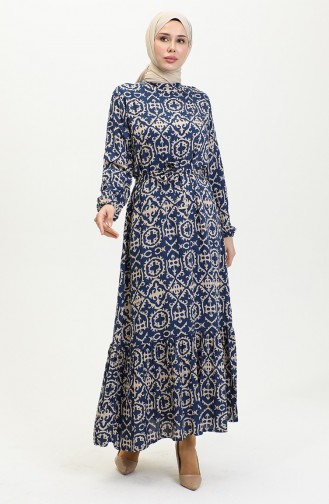 Robe Hijab Bleu Marine 0010-03