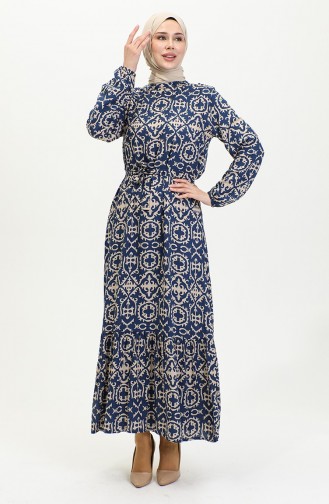 Robe Hijab Bleu Marine 0010-03