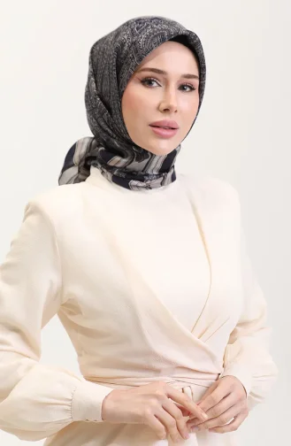 Ethnic Amber Scarf 70275-05 Black Beige 70275-05