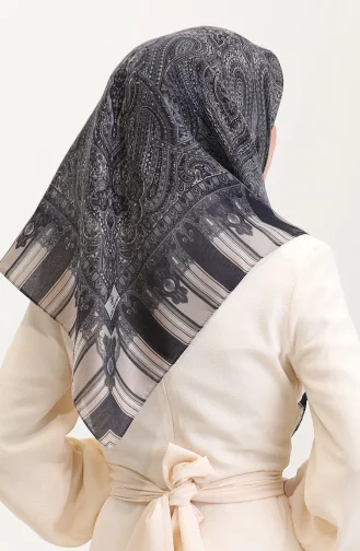 Ethnic Amber Scarf 70275-05 Black Beige 70275-05