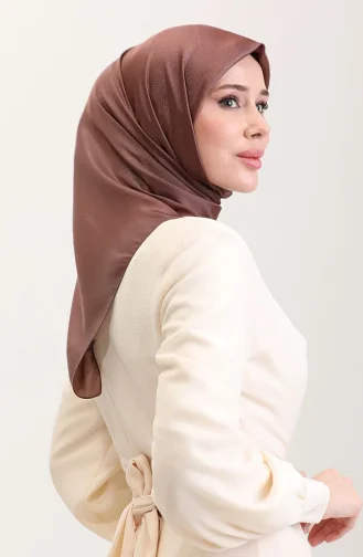 Kristal Eşarp 81079-24 Açık Kahve