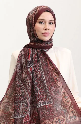 شال كهرمان عرقي 70277-05 أحمر كلاريت 70277-05