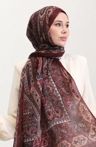 شال كهرمان عرقي 70277-05 أحمر كلاريت 70277-05