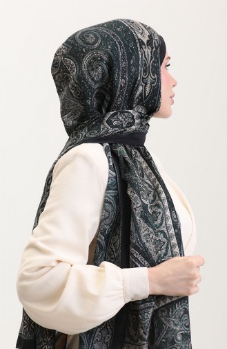 شال أخضر زمردي 70277-07