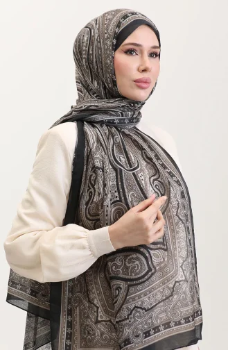 Châle Ethnique En Ambre 70278-01 Kaki 70278-01