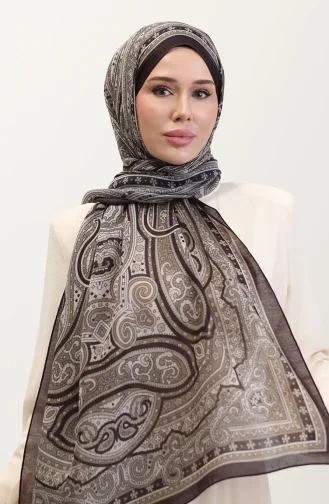 Châle Ethnique En Ambre 70278-02 Prune 70278-02