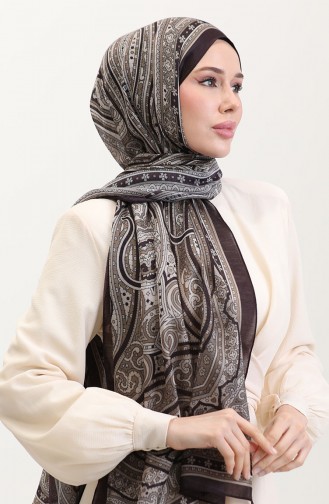 Etnik Kehribar Şal 70278-02 Mürdüm