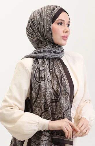 Châle Ethnique En Ambre 70278-02 Prune 70278-02