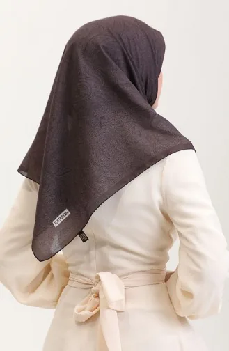 Karaca Ethnic Patterned Cotton Scarf 81078-04 Stone White 81078-04