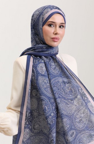 Karaca Etnik Desenli Koton Şal 81080-14 Lila 81080-14