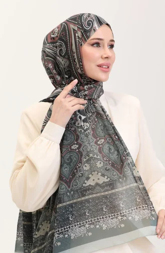 Karaca Etnik Desenli Koton Şal 81086-01 Mint Yeşili 81086-01