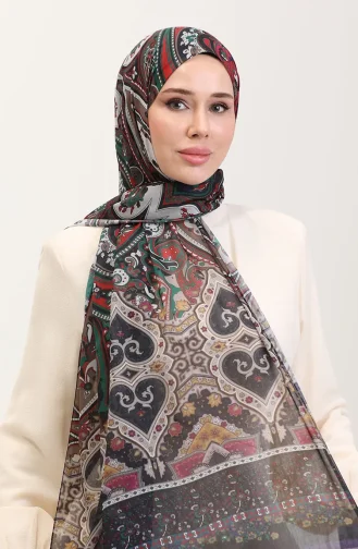 Châle En Coton à Motifs Ethniques Karaca 81086-02 Violet Noir 81086-02