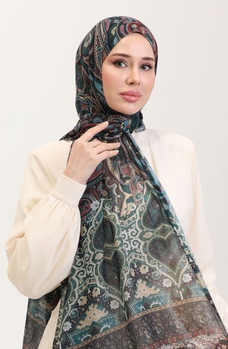 Karaca Etnik Desenli Koton Şal 81086-03 Bej Siyah