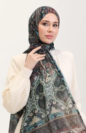 Karaca Etnische Katoenen Sjaal Met Patroon 81086-03 Beige Zwart 81086-03