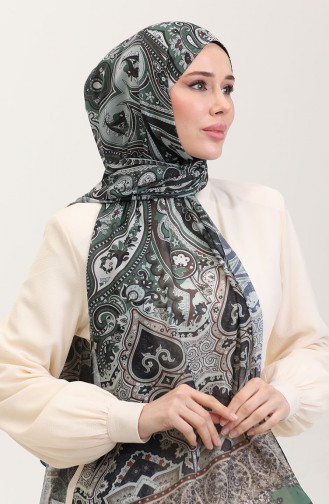 Karaca Etnik Desenli Koton Şal 81086-05 Yeşil
