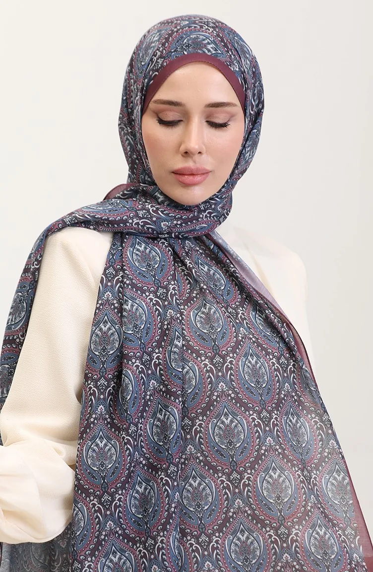 Karaca Baumwollschal Mit Ethnischem Muster 81087-03 Kirsche 81087-03