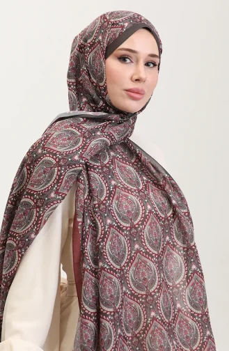 شال كاراكا القطني المنقوش العرقي 81087-05 أحمر قرمزي 81087-05