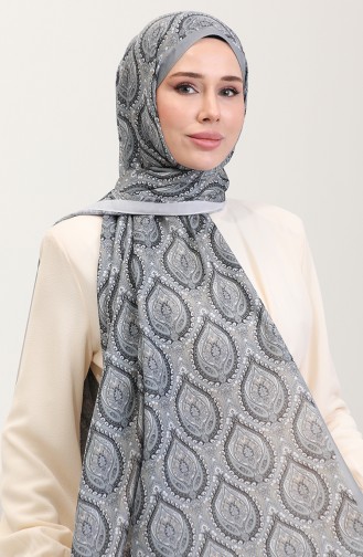 Karaca Etnik Desenli Koton Şal 81087-06 Gri 81087-06