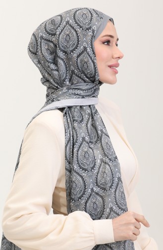 Karaca Etnik Desenli Koton Şal 81087-06 Gri 81087-06