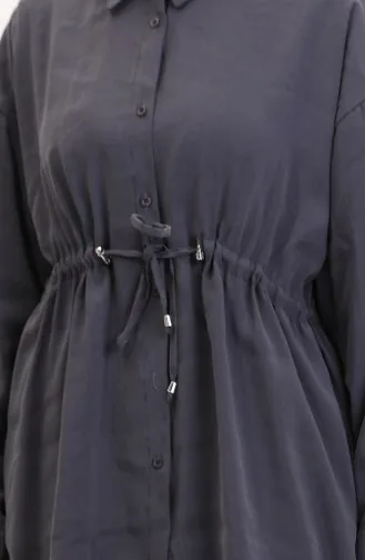 Modal Stoffen Tuniek Broek Tweedelig Pak 4064-06 Antraciet 4064-06