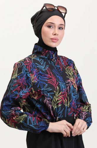 Maillot de Bain Hijab Noir 9005-01