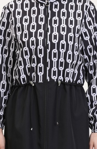 Schwarz Hijab Badeanzug 9005A-01