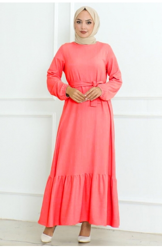 Granat-Farbe Hijab Kleider 2005-01