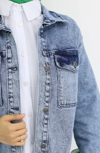 Powersize Denimjack 2763-02 Lichtblauw 2763-02