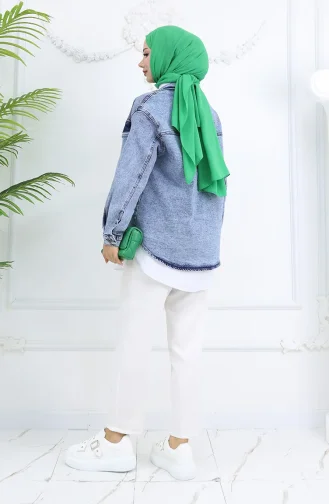 Powersize Denimjack 2763-02 Lichtblauw 2763-02