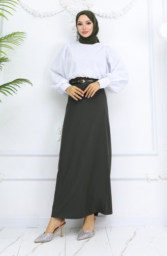 Kemerli Etek 2251-02 Haki