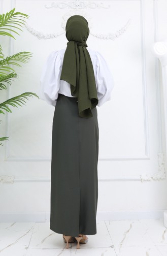 Kemerli Etek 2251-02 Haki