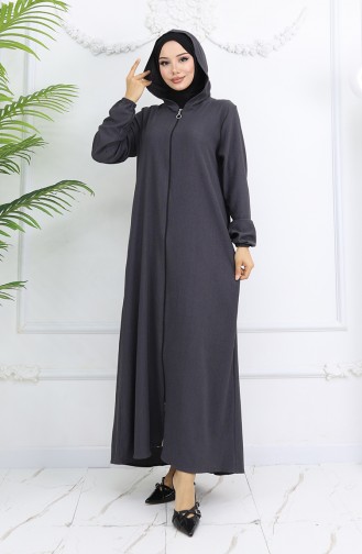 Smoke-Colored Abaya 1029-07