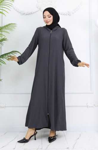 Smoke-Colored Abaya 1029-07
