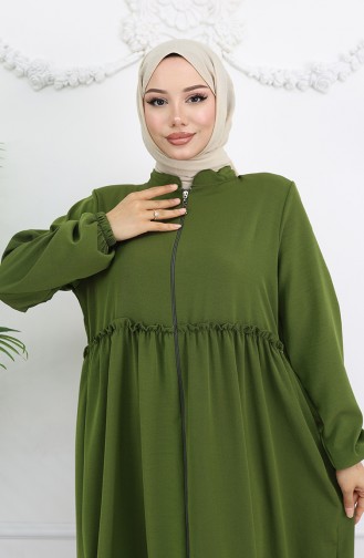 Khaki Abaya 0024-02