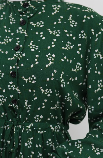 Robe Hijab Vert emeraude 0025-01