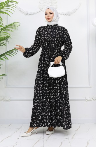 Black Hijab Dress 0025-05