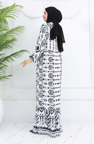 Schwarz Hijab Kleider 0026-04