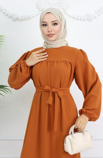 Robe Hijab Couleur brique 0029-04
