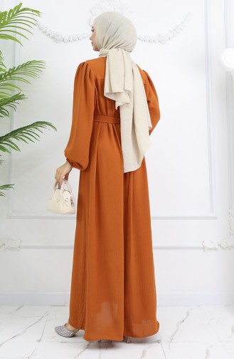 Robe Hijab Couleur brique 0029-04