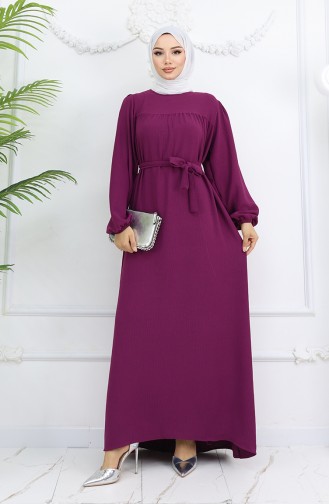 Robe Hijab Pourpre 0029-06