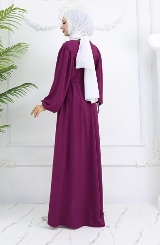 Robe Hijab Pourpre 0029-06