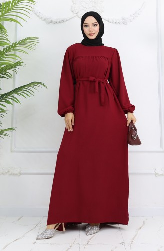Robe Hijab Bordeaux 0029-08