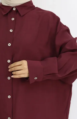Tunik Pantolon İkili Takım 4065-02 Bordo