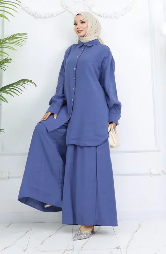 Tunik Pantolon İkili Takım 4065-06 İndigo
