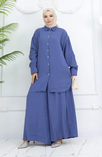 Tunik Pantolon İkili Takım 4065-06 İndigo